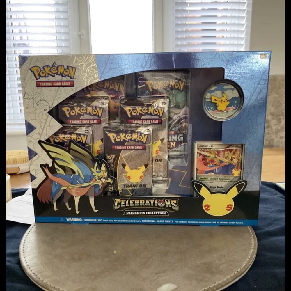 COPY - 25th Anniversary Pokemon TCG Celebrations Deluxe Pin Collection Box - Pi…